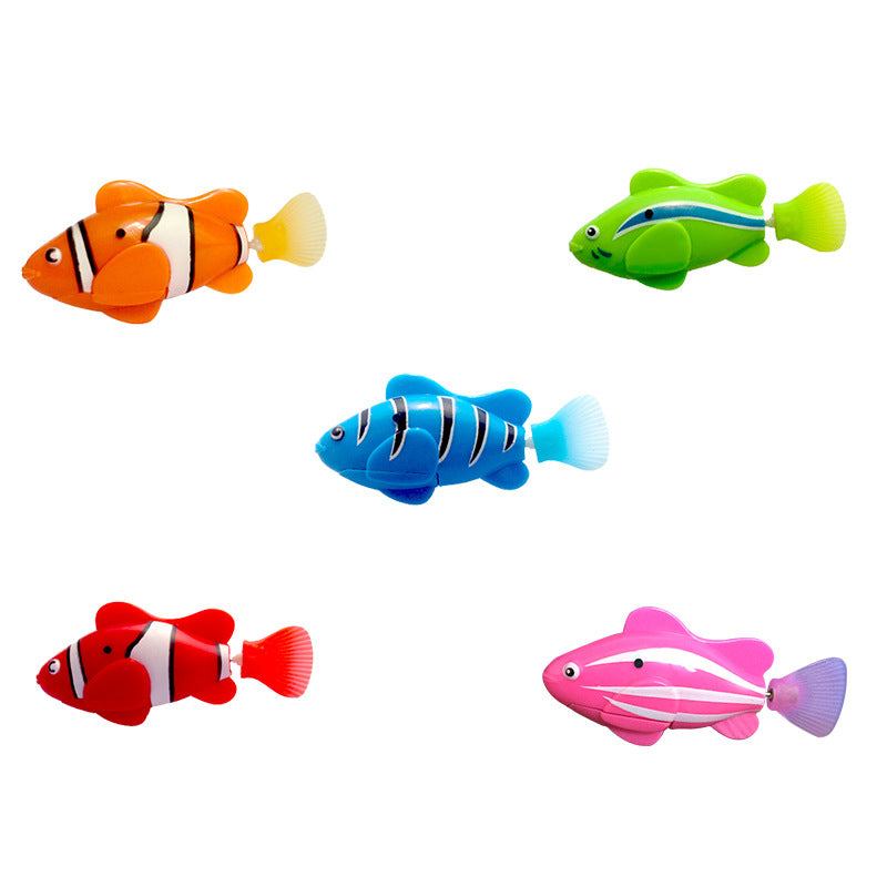 Light-Up Electric Swimming Fish Toy – Water-Activated Bath & Pool Fun