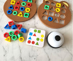 Montessori Shape Matching Puzzle – Boost Brain & Fine Motor Skills (Ages 2–5)