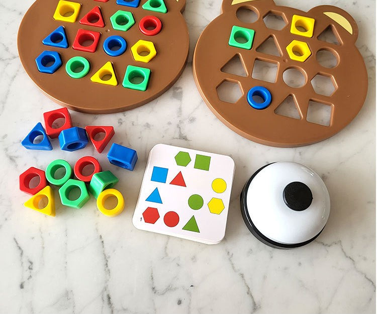 Montessori Shape Matching Puzzle – Boost Brain & Fine Motor Skills (Ages 2–5)