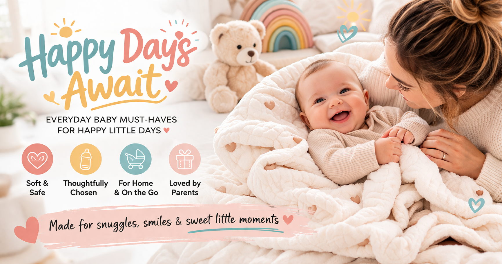 Happy Days Await | Practical Baby Essentials & Parent Gifts
