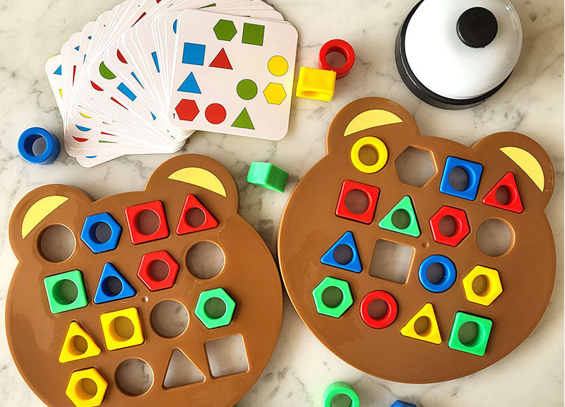 Montessori Shape Matching Puzzle – Boost Brain & Fine Motor Skills (Ages 2–5)
