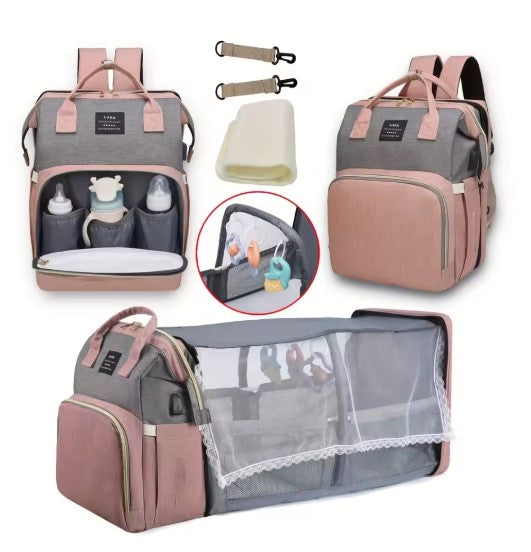 Multi-Function Diaper Bag Backpack – Stylish & Spacious for Parents on the Go